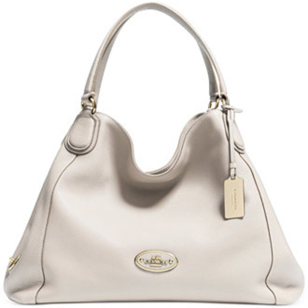 Medium Size Tan COACH  Leather Handbag